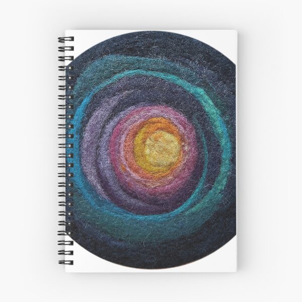 Item preview, Nebula : Wool Felt Fiber Art Spiral designed and sold by MtnAshFiberArts.