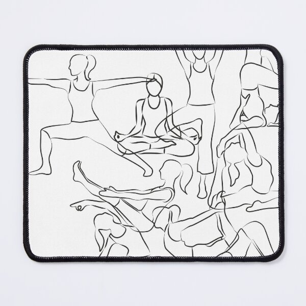 Item preview, Yoga Asanas - drawing designed and sold by XOOXOO.
