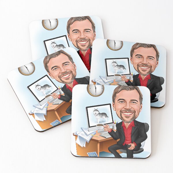 Item preview, Custom Company Staff Portrait, Business Office Cartoon Caricature, Father’s Day Cartoon Gift designed and sold by Jpeg Cartoon.
