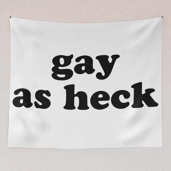 Item preview, gay as heck designed and sold by MadEDesigns.