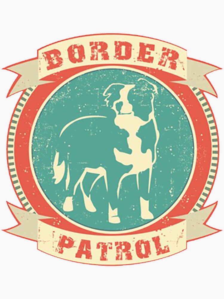 "Border Patrol Border Collie Nicker" Sticker for Sale by NichoFaulkner