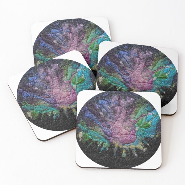 Item preview, Dancing Sky : Northern Light Fiber Art Wool Painting designed and sold by MtnAshFiberArts.
