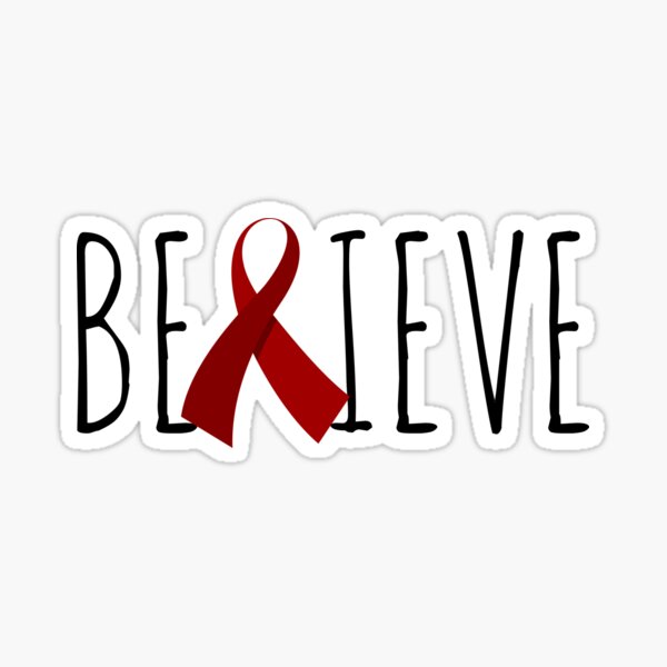 Aids, DARE, MADD Red Ribbon Week- Red and White Awareness Ribbon Pin