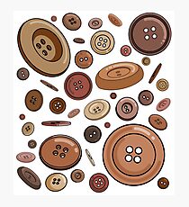 Buttons Akimbo Photographic Print