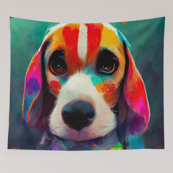 Item preview, Colorful Beagle Dog designed and sold by shokA Design.
