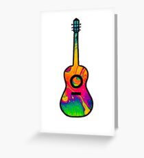 Liquid Lava Guitar 1 Greeting Card