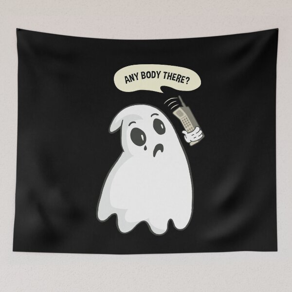 Item preview, Funny Ghost Any Body There Misspelling designed and sold by artado.