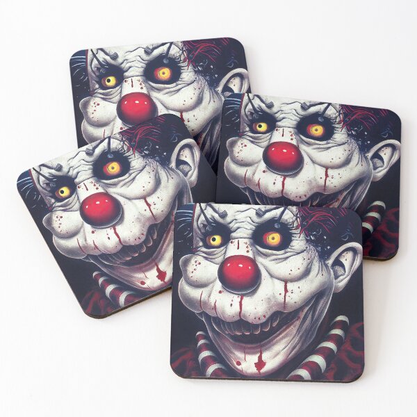 Item preview, Funny horror circus clown designed and sold by mrlongfield.