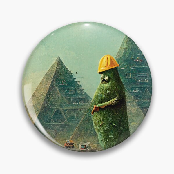 Artikelvorschau, Pickle Man überwacht die Pyramiden entworfen und verkauft von artbycomputer.