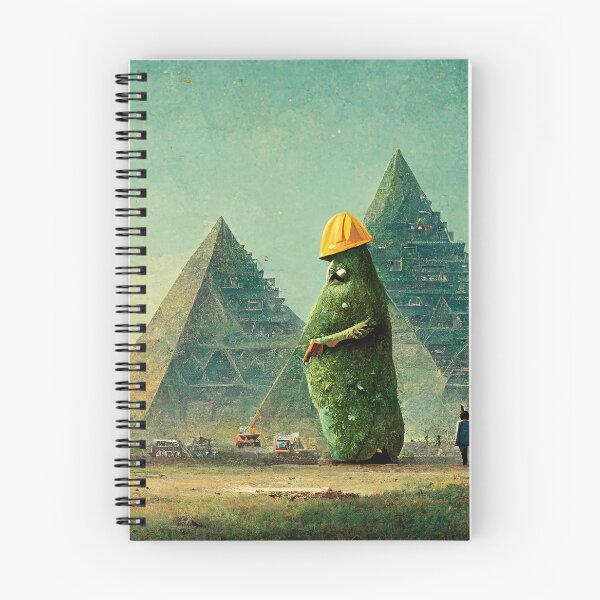 Artikelvorschau, Pickle Man überwacht die Pyramiden entworfen und verkauft von artbycomputer.