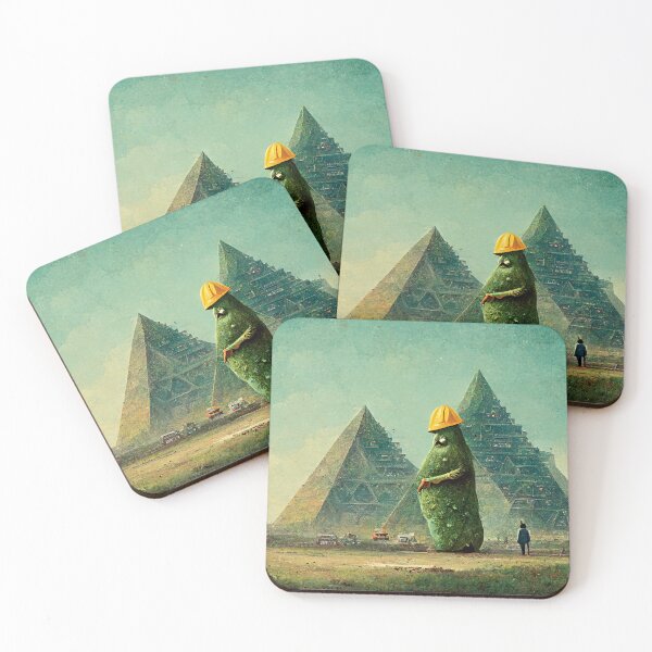 Artikelvorschau, Pickle Man überwacht die Pyramiden entworfen und verkauft von artbycomputer.