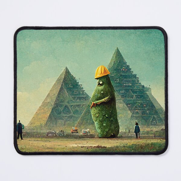 Artikelvorschau, Pickle Man überwacht die Pyramiden entworfen und verkauft von artbycomputer.
