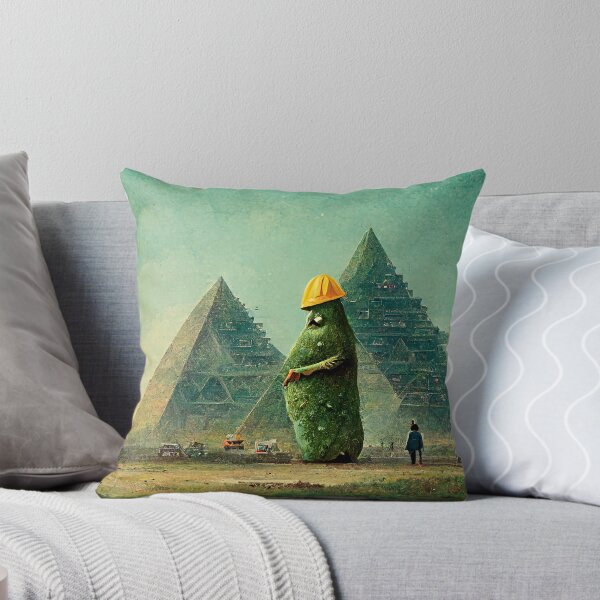 Artikelvorschau, Pickle Man überwacht die Pyramiden entworfen und verkauft von artbycomputer.