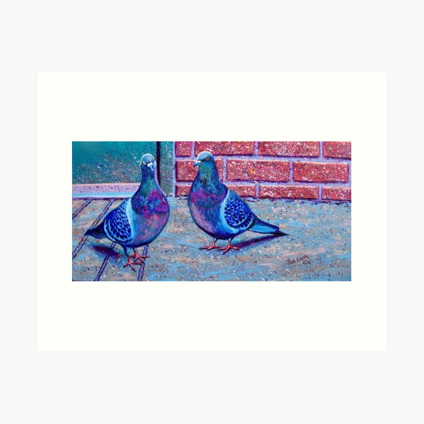 Pigeons Art Print