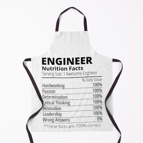 Item preview, Engineer Nutrition Nutritional Facts Funny designed and sold by Olivergifts.