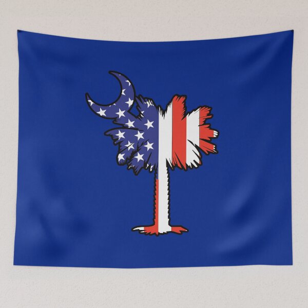 Item preview, South Carolina Palmetto Tree and American Flag  designed and sold by Matthew Webb.