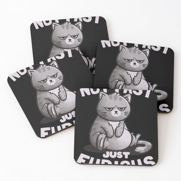 Item preview, Not Fast Just Furious Cute Funny Cat Gift designed and sold by BENJAMINJA.