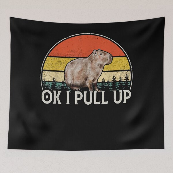 Item preview, Ok I Pull Up Capybara Funny Vintage designed and sold by BENJAMINJA.