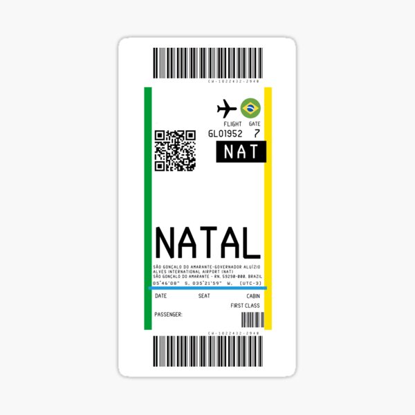 Natal São Gonçalo do Amarante–Governador Aluízio Alves International Airport (NAT) Boarding Pass rickrolled Natal São Gonçalo do Amarante–Governador Aluízio Alves International Airport (NAT) Boarding Pass rickrolled