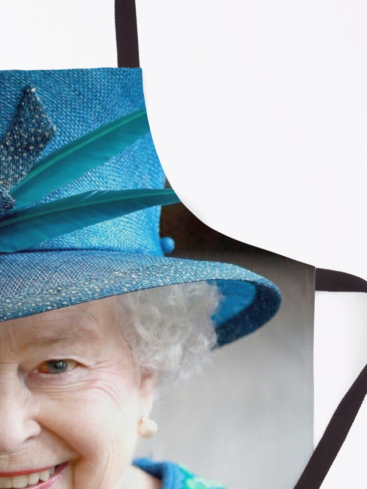 Alternate view of HM Queen Elizabeth II Wales Professional Photo HD Apron