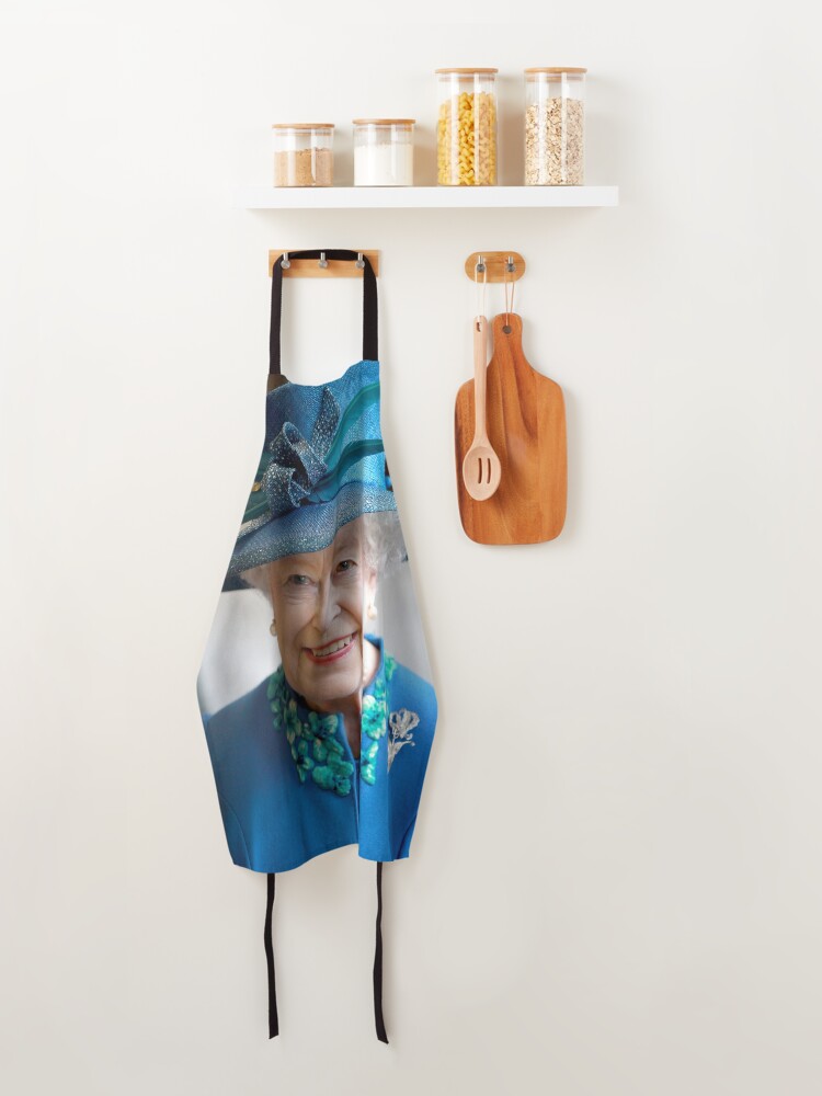 Alternate view of HM Queen Elizabeth II Wales Professional Photo HD Apron