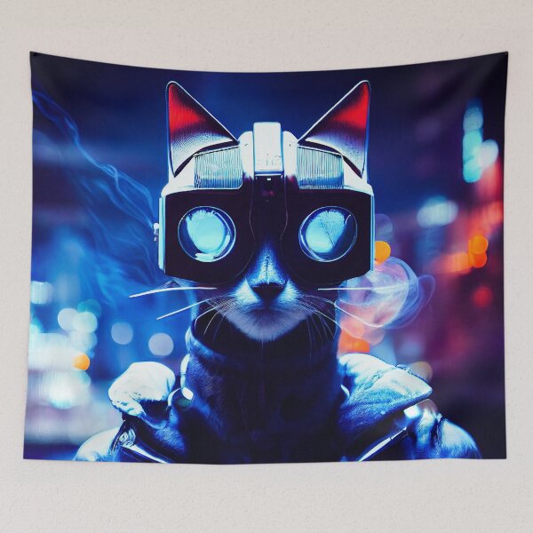 Item preview, Cyberpunk Cat 2 designed and sold by lematworks.