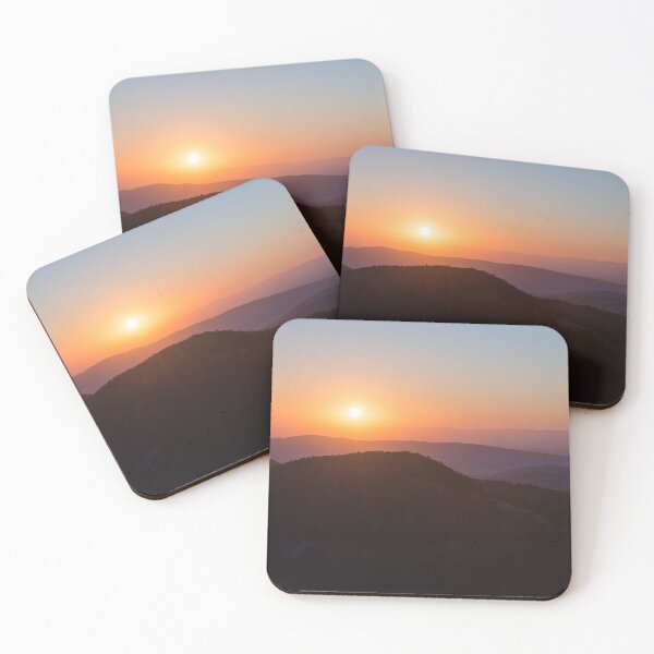 Item preview, Peaceful sunset with hills silhouettes landscape designed and sold by StohlerPhotos.
