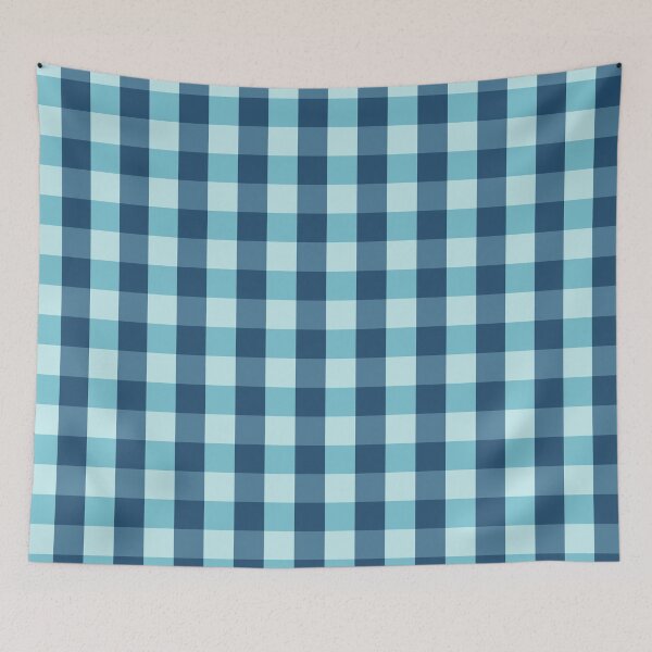 Item preview, Vintage Plaid Cobalt and Sky Blue designed and sold by Blue-Banana.