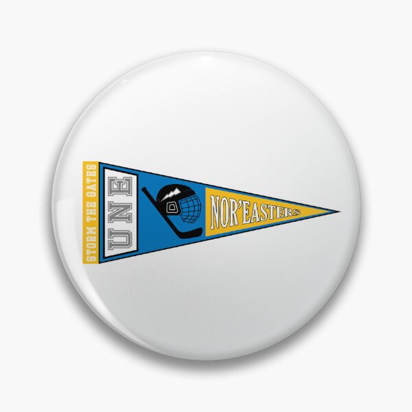 Item preview, UNE Hockey Pennant (Yellow & Blue) designed and sold by baileyboo2000.