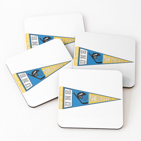 Item preview, UNE Hockey Pennant (Yellow & Blue) designed and sold by baileyboo2000.