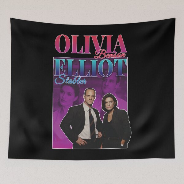 Artikelvorschau, Olivia Benson & Elliot Stabler 90er Jahre inspirierte Vintage Hommage Condensed entworfen und verkauft von HANNAPATRICKS.