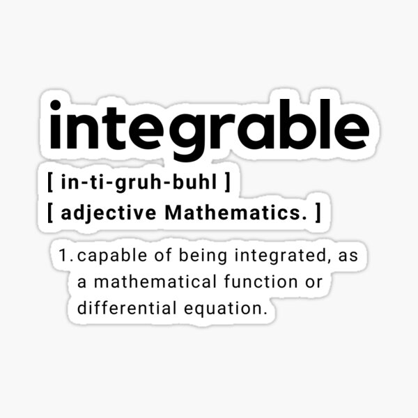 word-definition-integrable-black-and-white-sticker-for-sale-by-neo