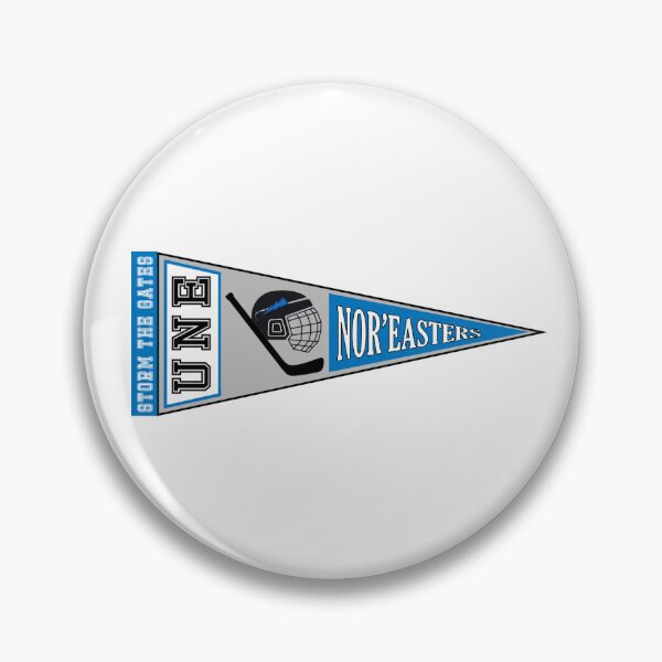Item preview, UNE Hockey Pennant (Blue & Grey) designed and sold by baileyboo2000.