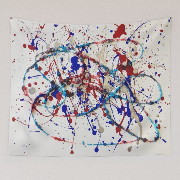 Item preview, Abstract Jackson Pollock Painting Original Art designed and sold by space company ®.