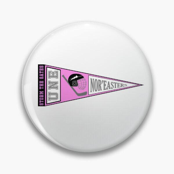 Item preview, UNE Hockey Pennant (Pink & Grey) designed and sold by baileyboo2000.