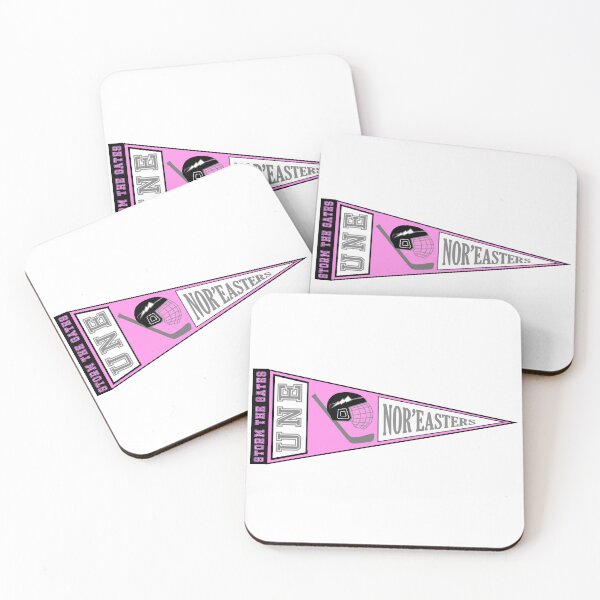 Item preview, UNE Hockey Pennant (Pink & Grey) designed and sold by baileyboo2000.