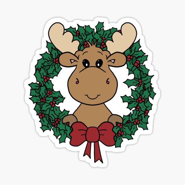 Item preview, Christmas Moose designed and sold by StephanieBrock.