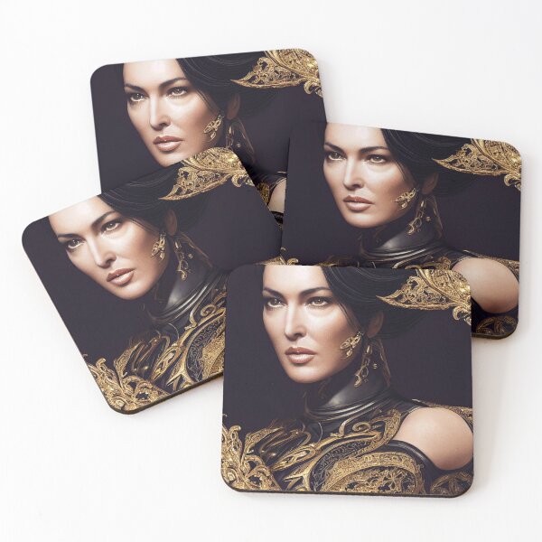 Item preview, Monica Bellucci in Black and Golden armor designed and sold by MomokaChan.
