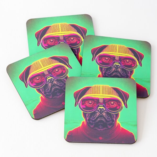 Item preview, Hipster pug designed and sold by Grewtrel.