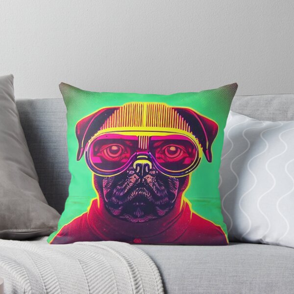 Item preview, Hipster pug designed and sold by Grewtrel.
