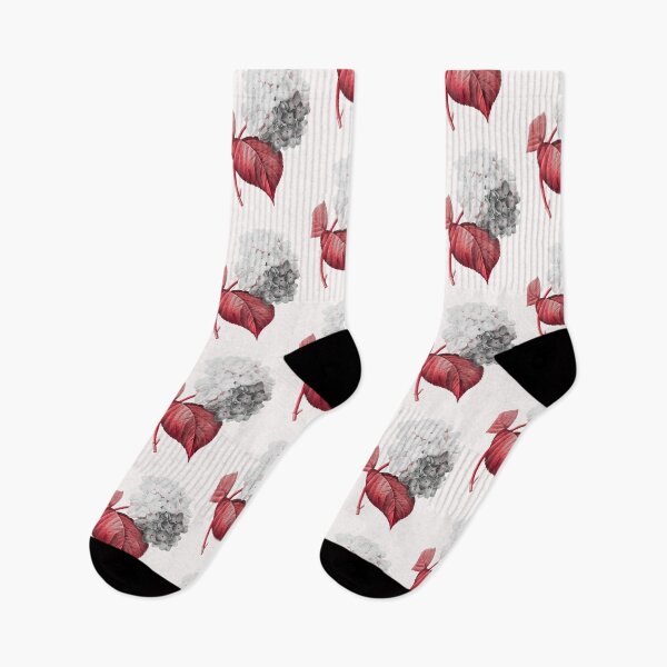 Item preview, Hydrangea Flower, Alternative Illustration - White and Red Rose designed and sold by DaphneKstudio .