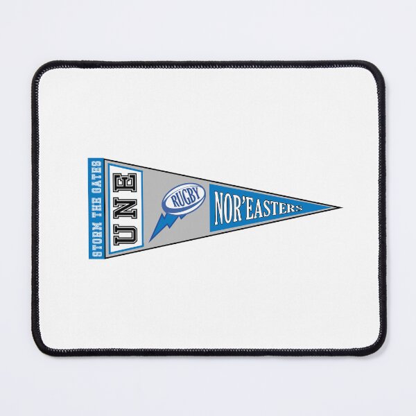 Item preview, UNE Rugby Pennant (Blue & Grey) designed and sold by baileyboo2000.