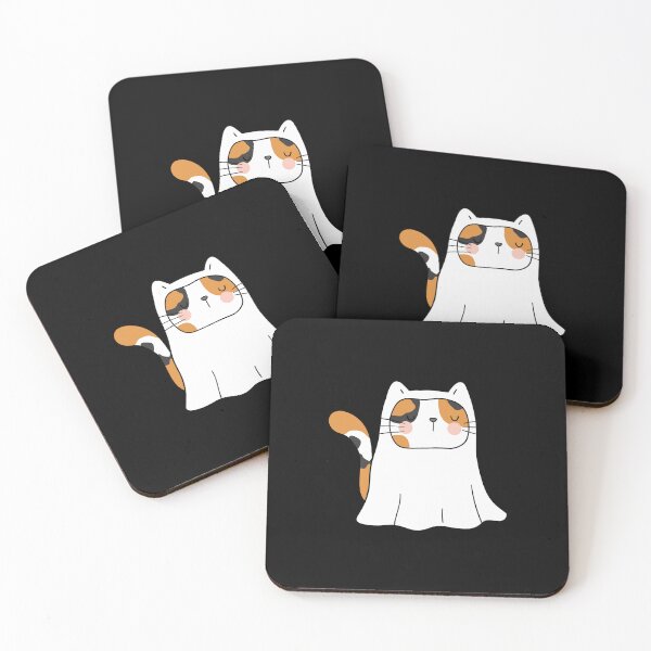 Item preview, Cute Cat Ghost designed and sold by PotluckPrints.