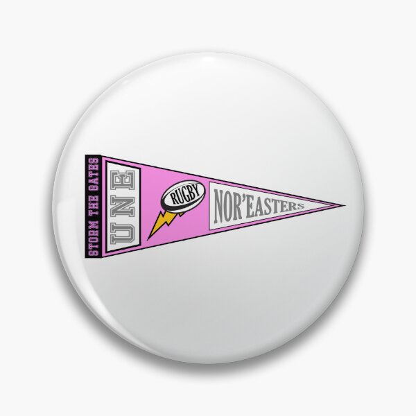 Item preview, UNE Rugby Pennant (Pink & Grey) designed and sold by baileyboo2000.