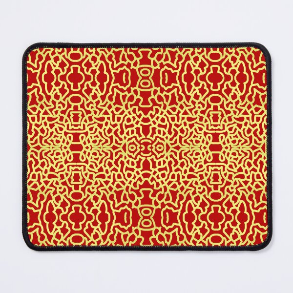 Artikelvorschau, Iguana Lines Gold Lines on Medium Red Repeat 5748 entworfen und verkauft von Art in My Loft.