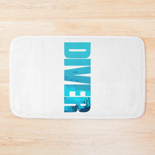 Item preview, Diver: Diving Lover Typography designed and sold by Happy Puppy Print On Demand.