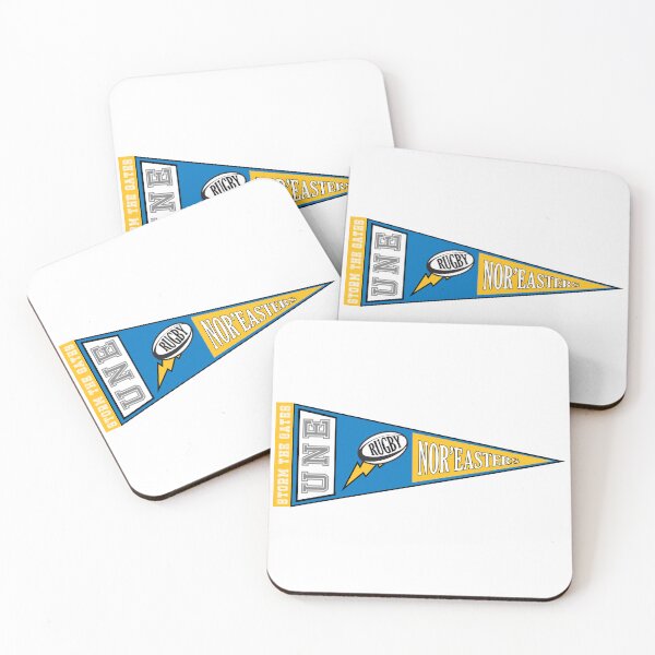 Item preview, UNE Rugby Pennant (Yellow & Blue) designed and sold by baileyboo2000.