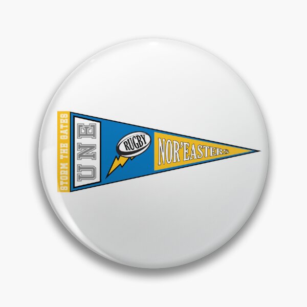 Item preview, UNE Rugby Pennant (Yellow & Blue) designed and sold by baileyboo2000.