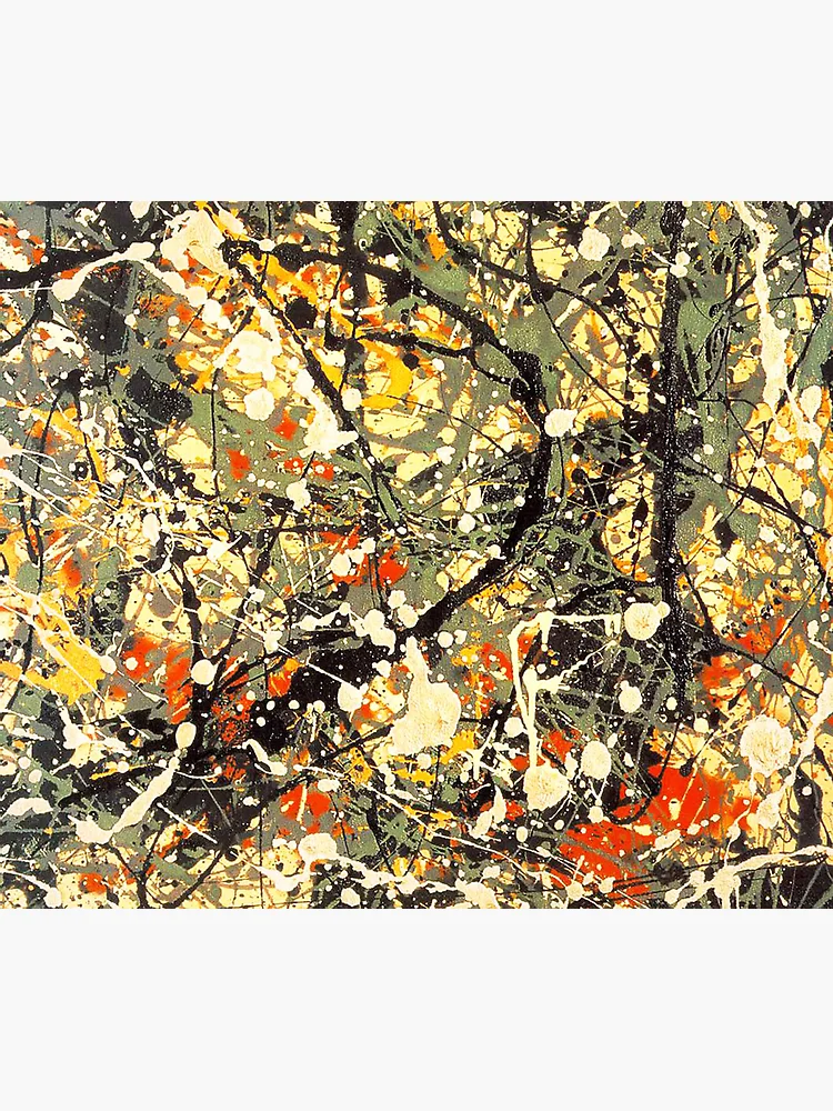 Abstract Jackson Pollock Painting Original Art
