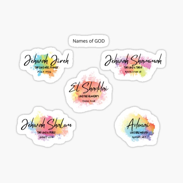 God's Name Yahweh Rapha Elohim El Shaddai Jireh Adonai Sweatshirt